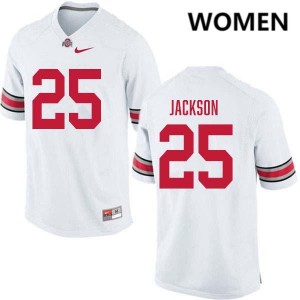 #25 Bo Jackson The Fighting Buckeyes White Womens Jersey 2025-26 Football 802789-472