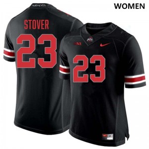 #23 Garrett Stover Buckeye Nation Blackout Womens Jersey High School Football 899897-342