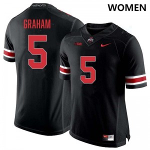 #5 Mylan Graham Go Bucks Blackout Womens Jersey 2025-26 Football 867701-668