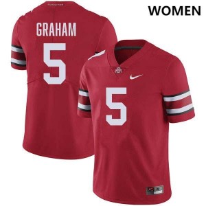 #5 Mylan Graham OSU Red Womens Jersey Limited Football 816098-786