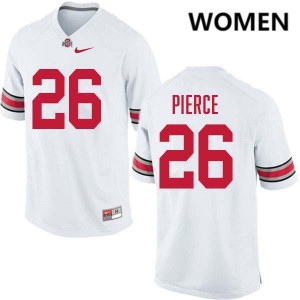 #26 Payton Pierce Buckeye Nation White Women Jersey Stitched Football 562594-442