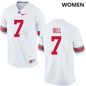 #7 Phillip Bell Ohio State White Womens Jersey Game Football 669756-976