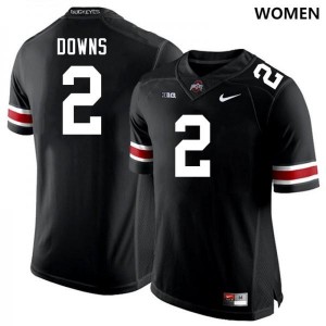 #2 Caleb Downs The Ohio State Black Women Jersey Player Football 118656-614