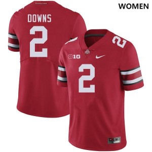 #2 Caleb Downs OSU Red Women's Jersey 2025-26 Football 183091-215