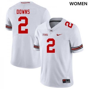 #2 Caleb Downs The Ohio State White Women's Jersey 2025-26 Football 232223-773