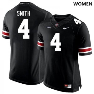 #4 Jeremiah Smith Ohio State Black Womens Jersey Player Football 920975-424