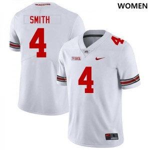 #4 Jeremiah Smith Ohio State White Women's Jersey Player Football 996141-865