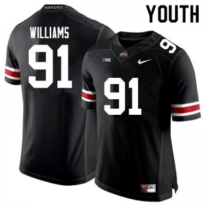 #91 Tyleik Williams Ohio State Buckeyes Black Youth Jersey Game Football 957990-515