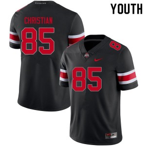 #85 Bennett Christian Ohio State Blackout Youth Jersey Official Football 234411-632