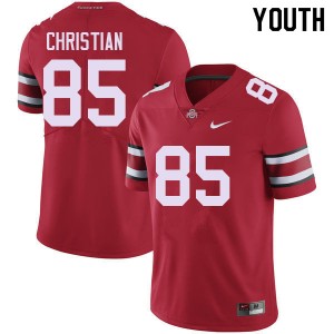 #85 Bennett Christian Ohio State Red Youth Jersey 2025-26 Football 622603-566