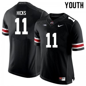 #11 C.J. Hicks OSU Black Youth Jersey Player Football 199468-326