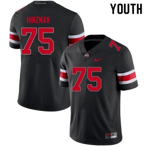 #75 Carson Hinzman The Ohio State Blackout Youth Jersey Limited Football 785422-295