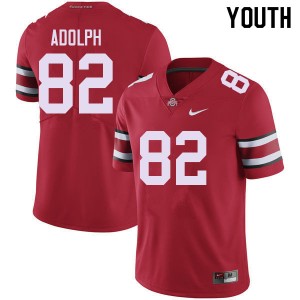 #82 David Adolph Go Bucks Red Youth Jersey Limited Football 261526-345
