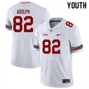 #82 David Adolph The Fighting Buckeyes White Youth Jersey Game Football 992784-207