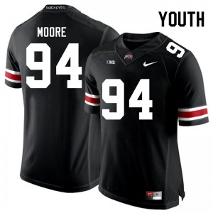 #94 Jason Moore OSU Black Youth Jersey University Football 907165-152