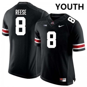 #8 Arvell Reese OSU Black Youth Jersey NCAA Football 700456-990