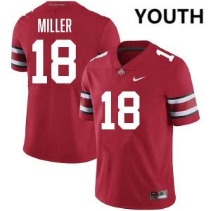 #18 Bodpegn Miller Buckeye Nation Red Youth Jersey 2025-26 Football 537365-395