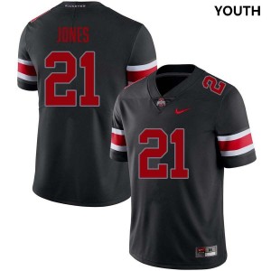 #21 Brenten Jones Ohio State Blackout Youth Jersey 2025 Football 162204-319