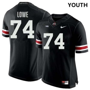 #74 Carter Lowe OSU Black Youth Jersey University Football 505476-819
