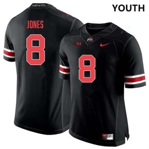 #8 De'Zie Jones The Ohio State Blackout Youth Jersey Stitched Football 910826-514