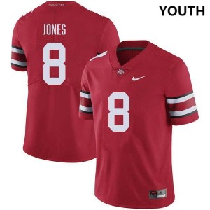 #8 De'Zie Jones Ohio State Red Youth Jersey Game Football 869072-734