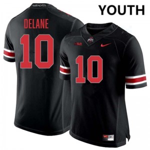 #10 Faheem Delane Ohio State Blackout Youth Jersey Stitched Football 574475-992