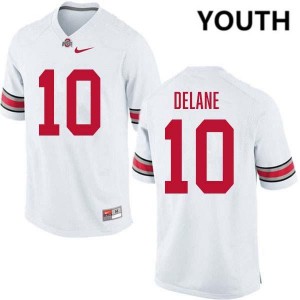 #10 Faheem Delane The Ohio State White Youth Jersey Limited Football 786740-831