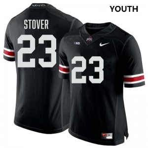 #23 Garrett Stover Ohio State Black Youth Jersey 2025 Football 748668-968