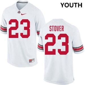 #23 Garrett Stover Go Bucks White Youth Jersey Limited Football 503013-200