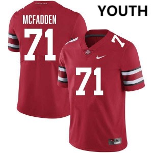 #71 Jayvon McFadden The Fighting Buckeyes Red Youth Jersey Replica Football 214371-771