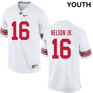#16 Keenan Nelson Jr. The Fighting Buckeyes White Youth Jersey 2025-26 Football 477586-942