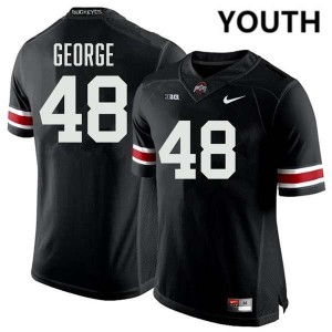 #48 Logan George The Fighting Buckeyes Black Youth Jersey High School Football 615822-259