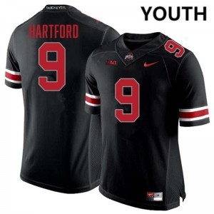 #9 Malik Hartford OSU Blackout Youth Jersey 2025 Football 544415-677