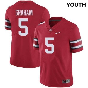 #5 Mylan Graham OSU Buckeyes Red Youth Jersey Limited Football 803731-597