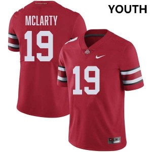 #19 Nick McLarty The Ohio State Red Youth Jersey Replica Football 204636-928