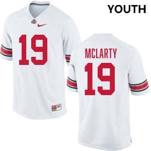 #19 Nick McLarty The Fighting Buckeyes White Youth Jersey Game Football 727812-353