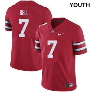 #7 Phillip Bell OSU Buckeyes Red Youth Jersey 2025 Football 834858-662