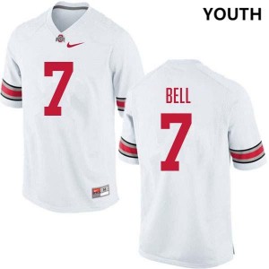 #7 Phillip Bell Ohio State White Youth Jersey Stitched Football 963870-831
