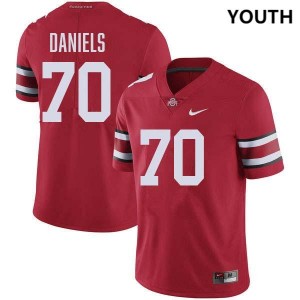 #70 Phillip Daniels OSU Buckeyes Red Youth Jersey High School Football 645368-570