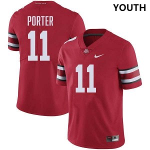 #11 Quincy Porter Ohio State Red Youth Jersey Embroidery Football 532098-215