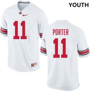 #11 Quincy Porter Buckeye Nation White Youth Jersey University Football 296463-983