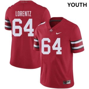 #64 Simon Lorentz Ohio State Buckeyes Red Youth Jersey Replica Football 603793-617