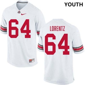 #64 Simon Lorentz The Fighting Buckeyes White Youth Jersey 2025-26 Football 943645-784