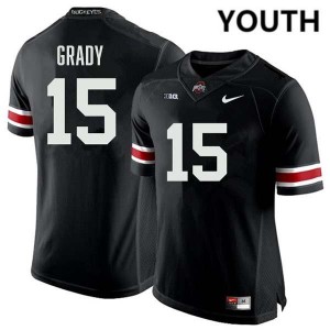 #15 Zion Grady Ohio State Buckeyes Black Youth Jersey Stitched Football 201731-591