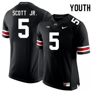 #5 Aaron Scott Jr. Buckeye Nation Black Youth Jersey Alumni Football 426244-956