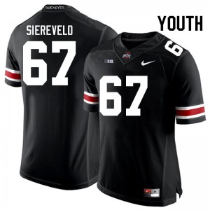 #67 Austin Siereveld Buckeye Nation Black Youth Jersey Stitched Football 288518-724
