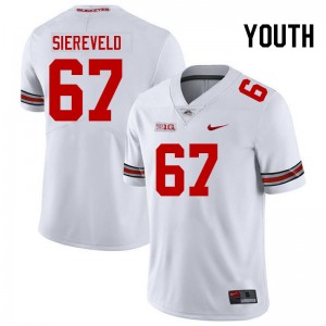 #67 Austin Siereveld The Ohio State White Youth Jersey Alumni Football 608426-754
