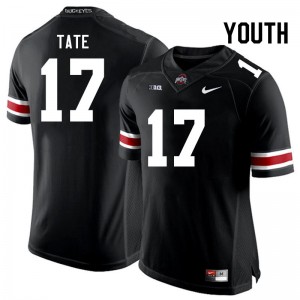 #17 Carnell Tate Go Bucks Black Youth Jersey High School Football 992374-488