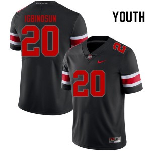 #20 Davison Igbinosun Go Bucks Blackout Youth Jersey High School Football 447531-110