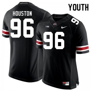 #96 Eddrick Houston Ohio State Black Youth Jersey Replica Football 115186-940